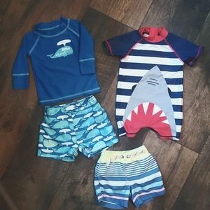 Baby boy swim suit lot